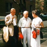 Manželé Peroutkovi a Karel Steinbach v emigraci