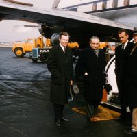 Redakce Svobodné Evropy (třetí zprava Julius Firt)