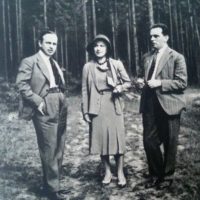 Karel Čapek, Olga Scheinpflugová a Karel Steinbach, 1931